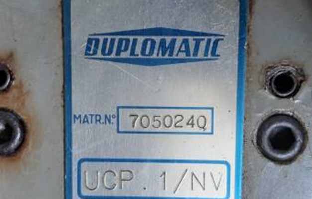 APPARECCHIATURA per CONTROP.IDRAULICA SAG 12 UCP 1 NV DUPLOMATIC